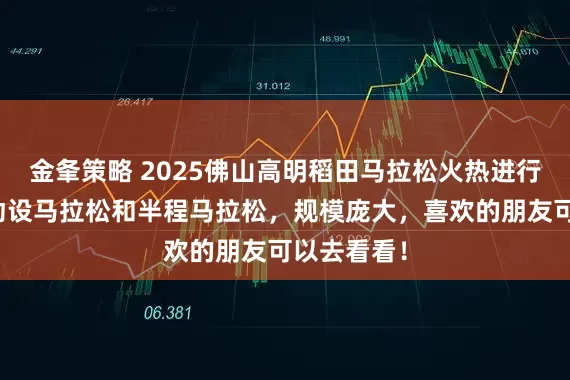 金夆策略 2025佛山高明稻田马拉松火热进行中，改活动设马拉松和半程马拉松，规模庞大，喜欢的朋友可以去看看！